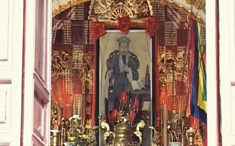 Bức chân dung Nguyễn Tông Quai do vua Càn Long nhà Thanh cho người vẽ tặng.