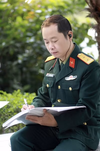 Nhạc sĩ An Hiếu đã có hơn 25 năm trong quân ngũ. Ảnh: NVCC.