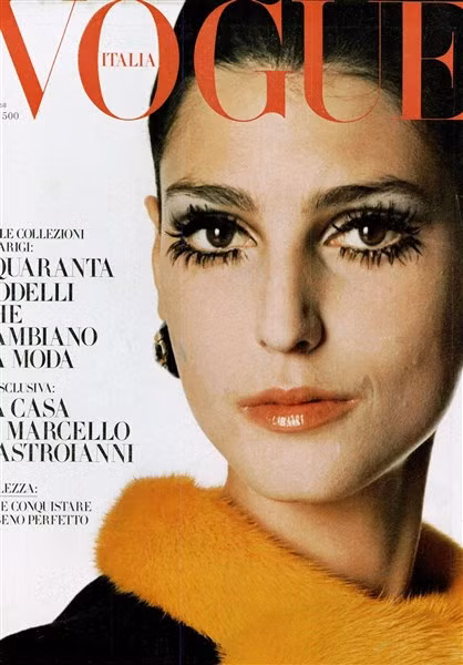 Năm 1965, lần đầu tiên Benedetta xuất hiện trên bìa tạp chí Vogue Ý.