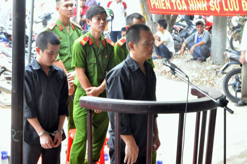 Bị cáo Trọng tại phiên tòa Bị cáo Trọng tại phiên tòa