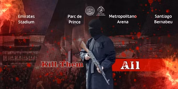 IS đăng thông điệp đe dọa tấn công khủng bố 4 sân vận động tổ chức lượt đi tứ kết Champions League.