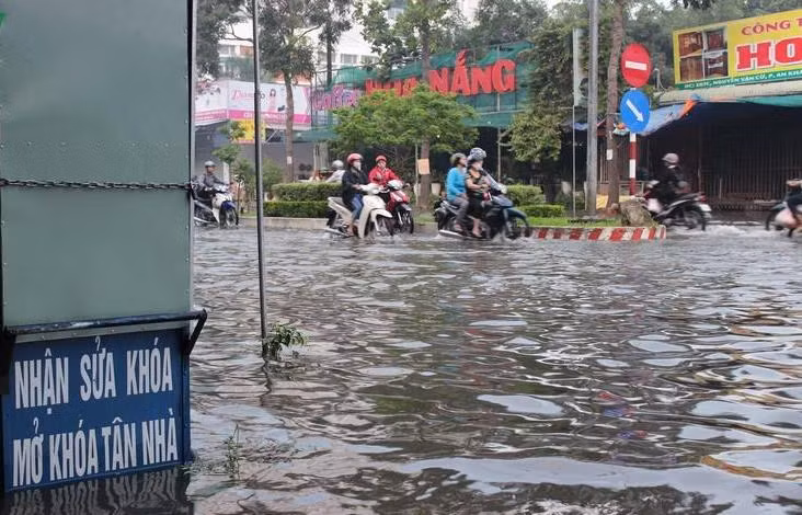 Triều dâng cao khiến Cần Thơ bị ngập nước trong tuần qua (Ảnh minh họa)