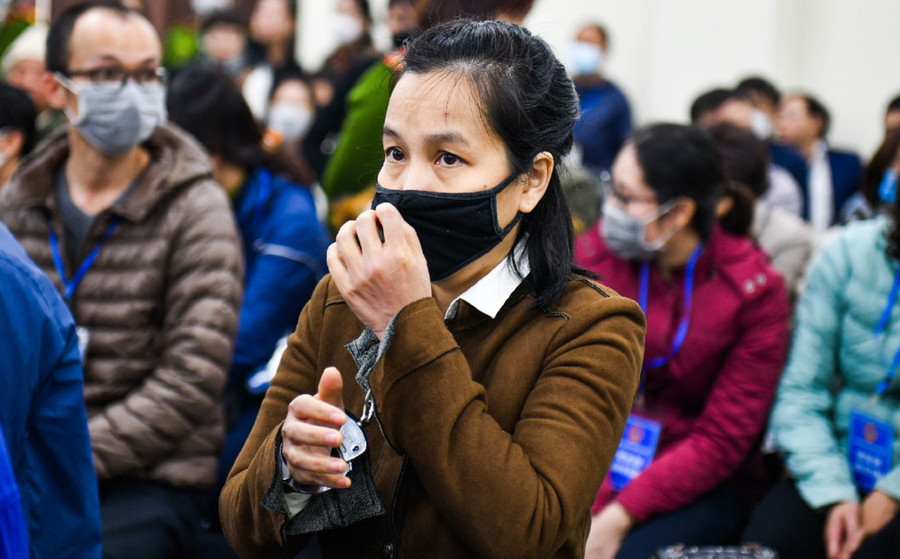 Nguyễn Thị Hà Thành tại phiên toà xét xử ngày 26/12/2022. Ảnh: Hoàng Lam