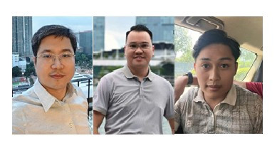 Ảnh: Nhóm đối tượng bị khởi tố.