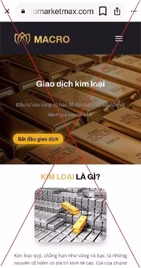 Ảnh: Cảnh báo lừa đảo qua không gian mạng.