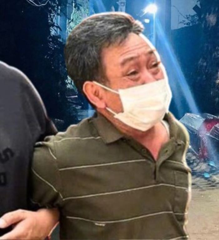 Bị cáo Vũ Văn Vương khi bị bắt - (Ảnh: T.L).
