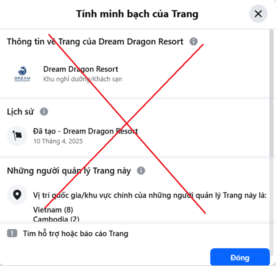 Hình ảnh page giả, mạo danh khu nghỉ dưỡng Dream Dragon Resort. 461-image005.png