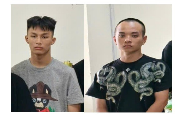 Đối tượng Bùi Tiến Hưng (trái) và Mai Tiến Đạt. 17.png