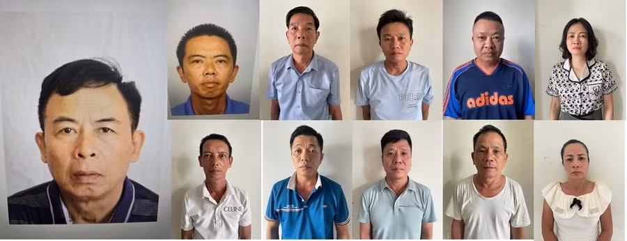 Nhóm đối tượng đánh bạc. Ảnh CABN.