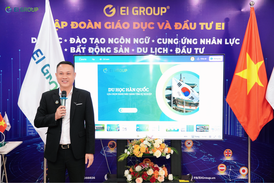 Ông Lê Thanh Minh - Giám đốc Thị trường Hàn Quốc chia sẻ kiến thức về du học Hàn Quốc. 6.png