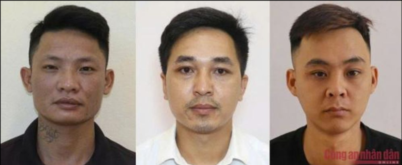 Nhóm đối tượng bị bắt giữ. (Ảnh: CAND).