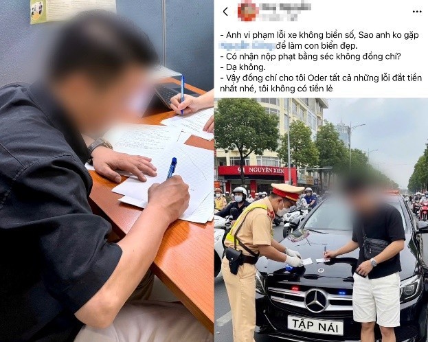 Ảnh: Nam thanh niên đăng tải thông tin sai sự thật.