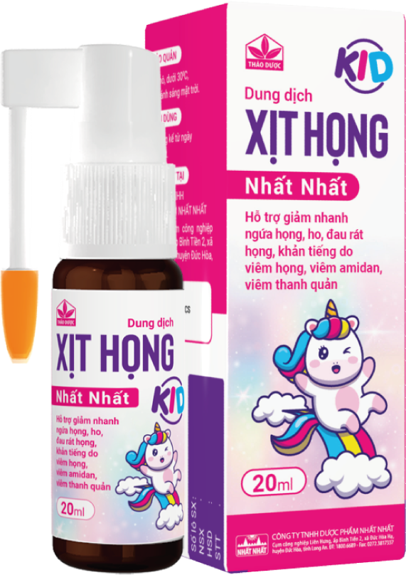 Dung dịch xịt họng Nhất Nhất Kid, một trong những sản phẩm có thông tin gây nhầm lẫn cho khách hàng - (Ảnh: Nhất Nhất) xhnn-kid-63866329850009493.png