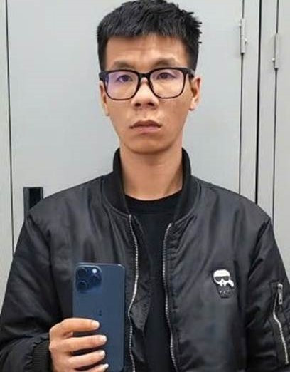 Vũ Văn Duy tại cơ quan công an.(Ảnh: CAHN).