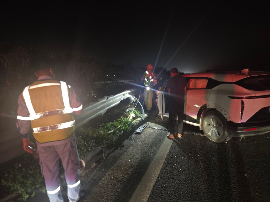 Hiện trường vụ tai nạn. (Ảnh: Nạn nhân cung cấp).