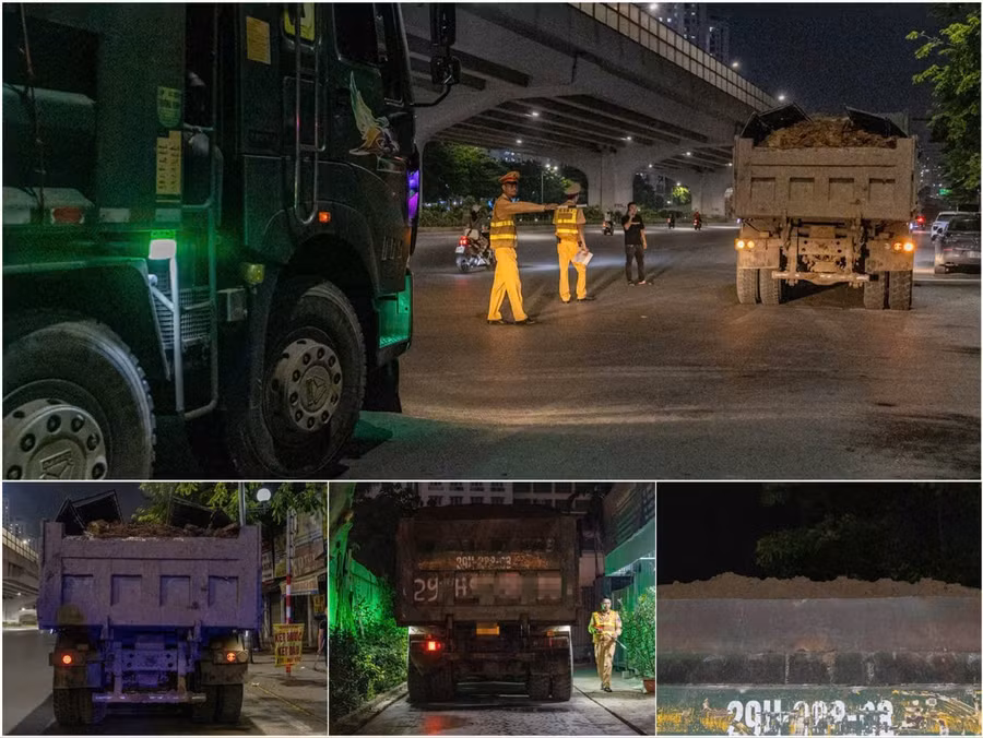 CATP Hà Nội xử lý 555 xe chở hàng quá tải trọng