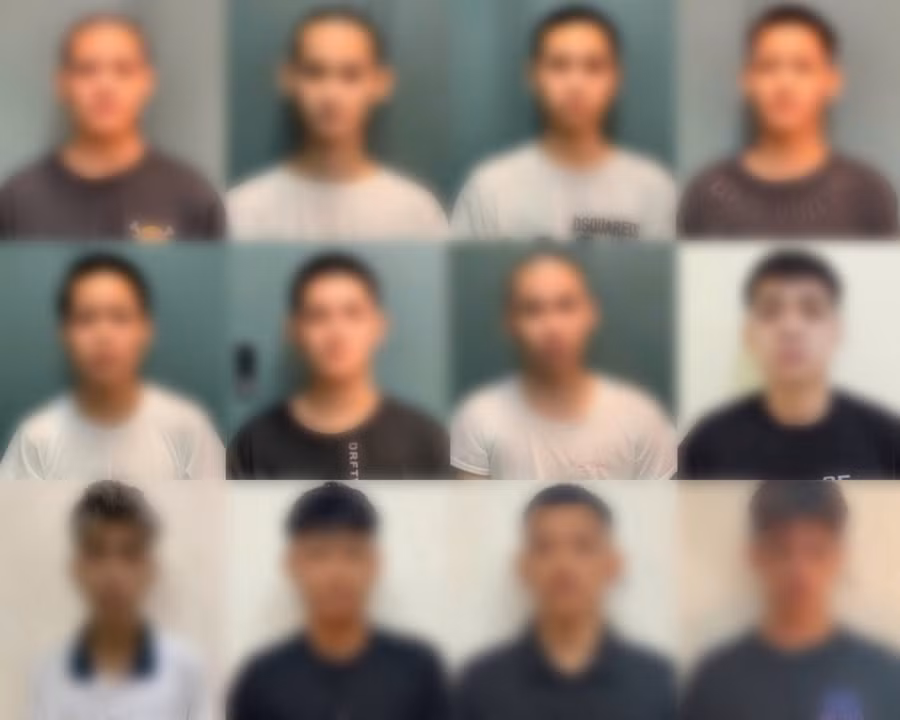 Ảnh: Nhóm đối tượng gây án.