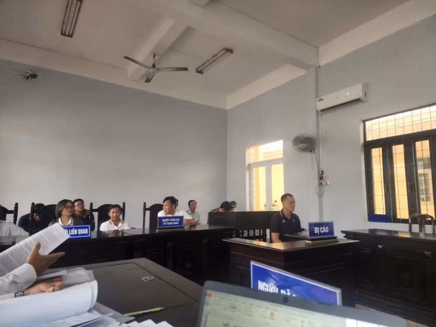 Bị cáo Tạ Ngọc Thủ tại phiên tòa xét xử sơ thẩm.