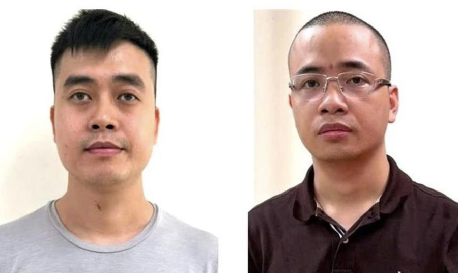 Hai bị cáo trong vụ án sản xuất sữa giả HIUP.