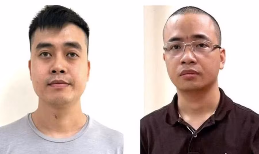 Hai bị cáo trong vụ án sản xuất sữa giả HIUP.