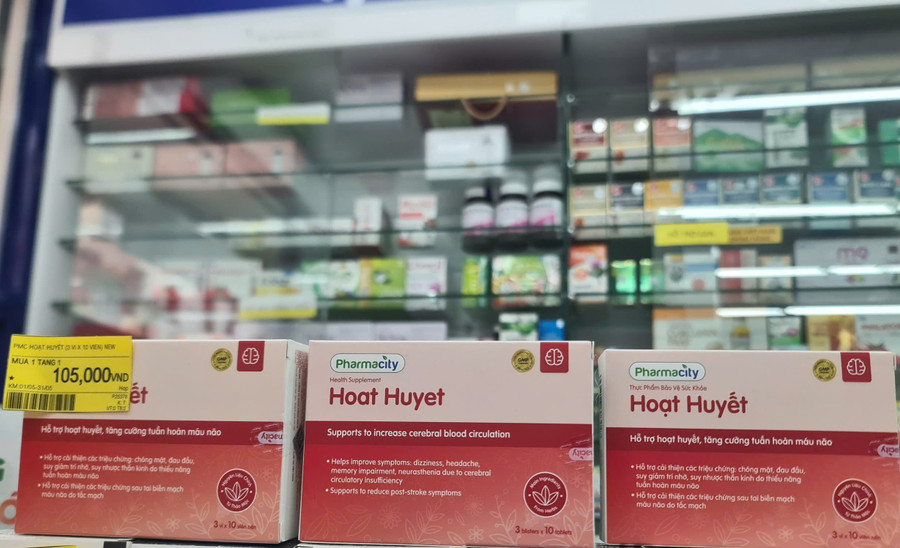 Viên uống Pharmacity hoạt huyết được bán tại nhà thuốc Pharmacity. z6587242735930-622f6d55c060fc1ad19816dbc73562a5.jpg