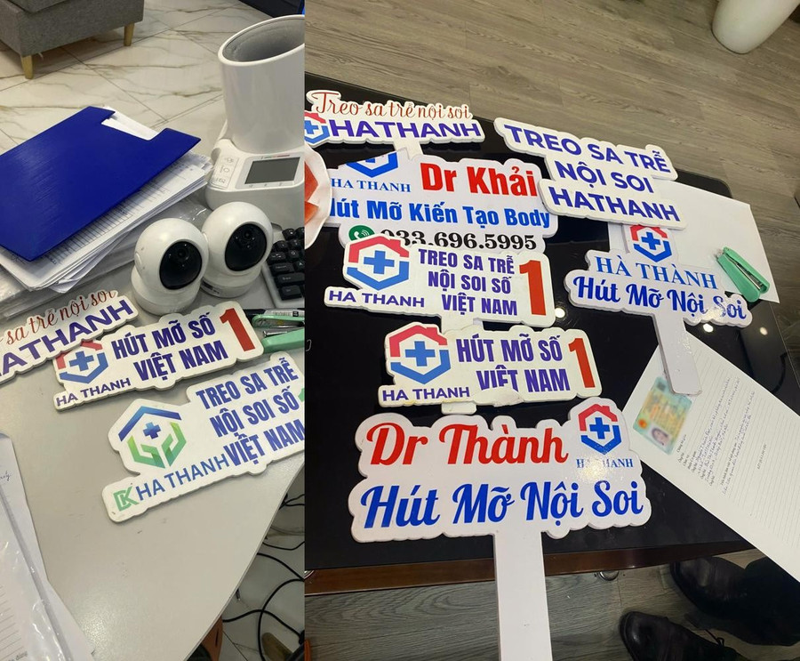 Dù không có phép, cơ sở thẩm mỹ HT CLINIC đã thực hiện phẫu thuật cho hàng trăm khách hàng. 25.jpg