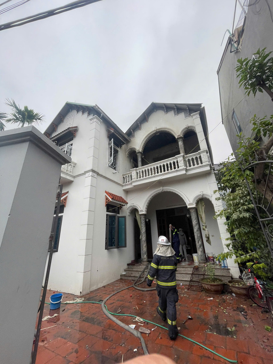 Ngôi nhà xảy ra vụ nổ.