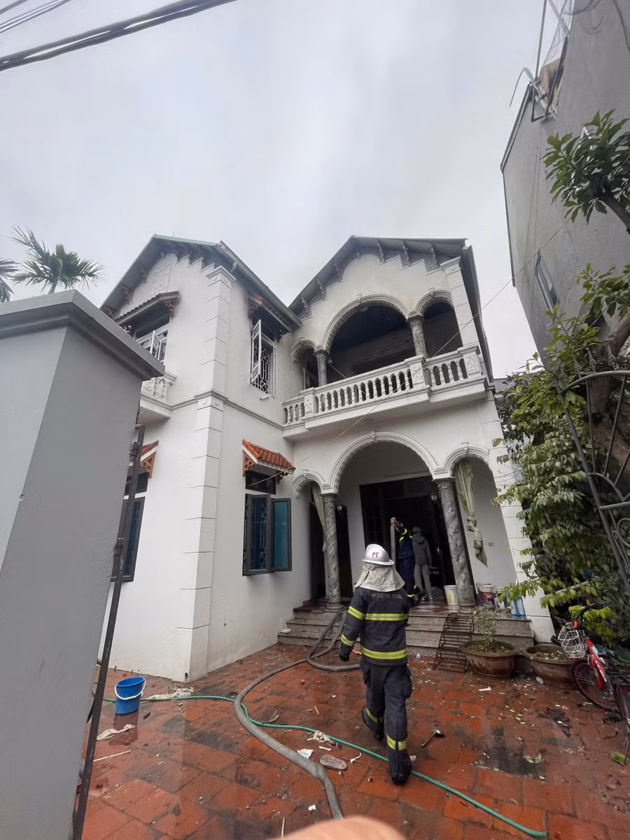 Ngôi nhà xảy ra vụ nổ.