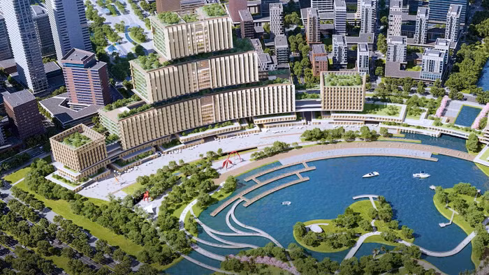 Phối cảnh Trung tâm hành chính mới ở TPHCM.