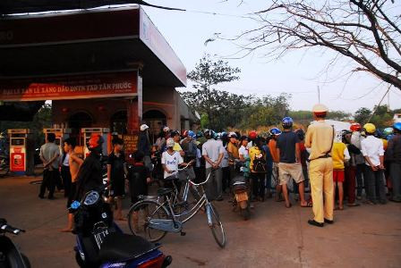 Hiện trường vụ việc vừa xảy ra vào chiều 12/2