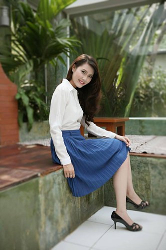 Vẻ đẹp của hotgirl trường Báo thi HHVN ảnh 10 Vẻ đẹp của hotgirl trường Báo thi HHVN ảnh 10