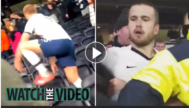 Eric từng lao ra khỏi sân lên khái đài đòi “tẩn” cổ động viên.