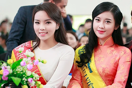 Huyền My cho biết cô và Kỳ Duyên luôn thân thiết, quan tâm dù đã bước ra khỏi cuộc thi nhan sắc. Ảnh: Mai Mai.
