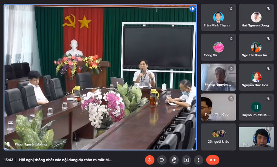 Hội nghị lấy ý kiến ra mắt Mạng lưới hỗ trợ HS, SV khởi nghiệp khu vực ĐBSCL diễn ra với hình thức online.