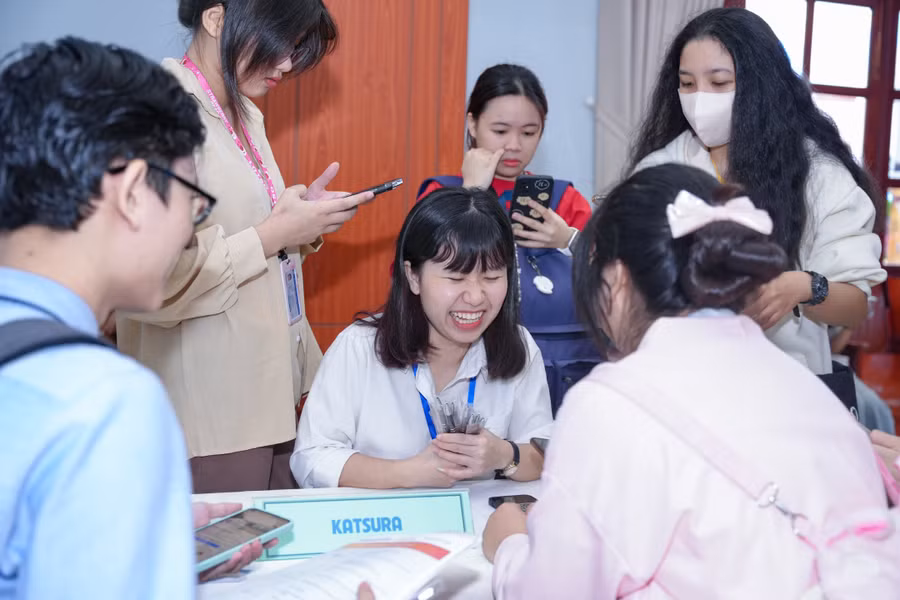 Hội chợ là cơ hội để mọi người có cơ hội tìm hiểu rõ hơn về văn hóa, ẩm thực, môi trường làm việc tại đất nước Nhật Bản.