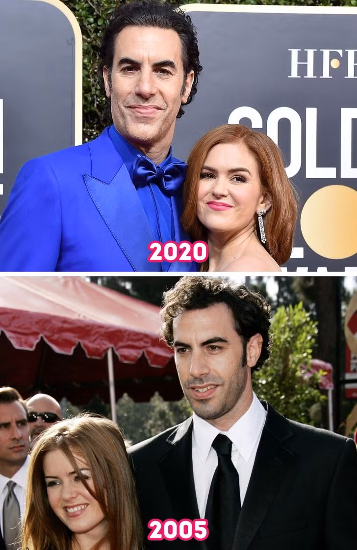 Sacha Baron Cohen và Isla Fisher.
