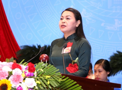 Bà Nguyễn Thị Thu Hà tái cử Chủ tịch Hội LHPN Việt Nam khóa XII. Ảnh: VGP/Nguyễn Hoàng Bà Nguyễn Thị Thu Hà tái cử Chủ tịch Hội LHPN Việt Nam khóa XII. Ảnh: VGP/Nguyễn Hoàng