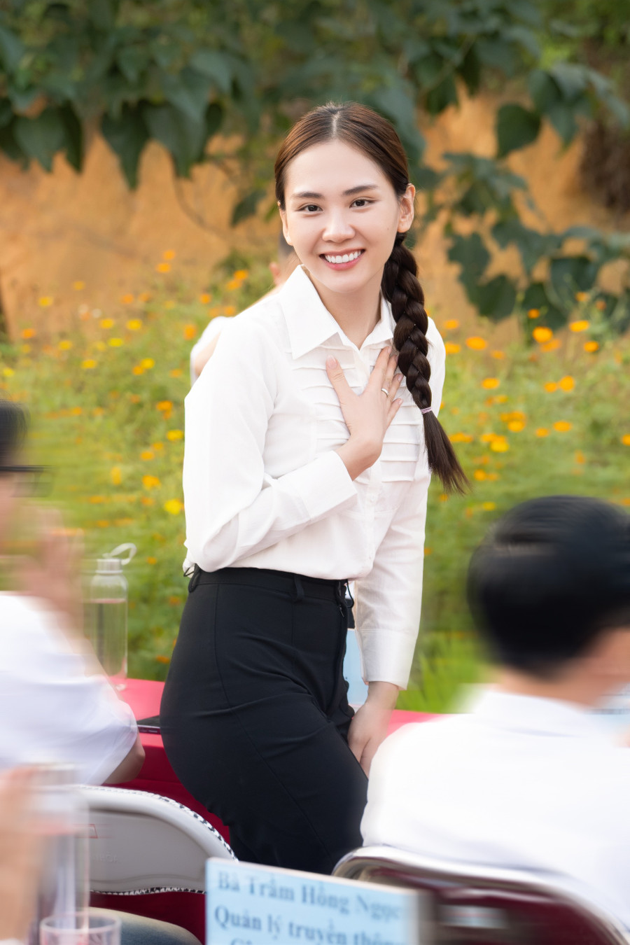 Chia sẻ tại buổi khánh thành, Hoa hậu Mai Phương bày tỏ niềm hạnh phúc khi nhìn thấy căn nhà bếp ăn vững chãi được hoàn thành như mong đợi. Đây là món quà mà nàng Hậu muốn gửi tặng cho các giáo viên và trẻ em trường mầm non. Chia sẻ tại buổi khánh thành, Hoa hậu Mai Phương bày tỏ niềm hạnh phúc khi nhìn thấy căn nhà bếp ăn vững chãi được hoàn thành như mong đợi. Đây là món quà mà nàng Hậu muốn gửi tặng cho các giáo viên và trẻ em trường mầm non.