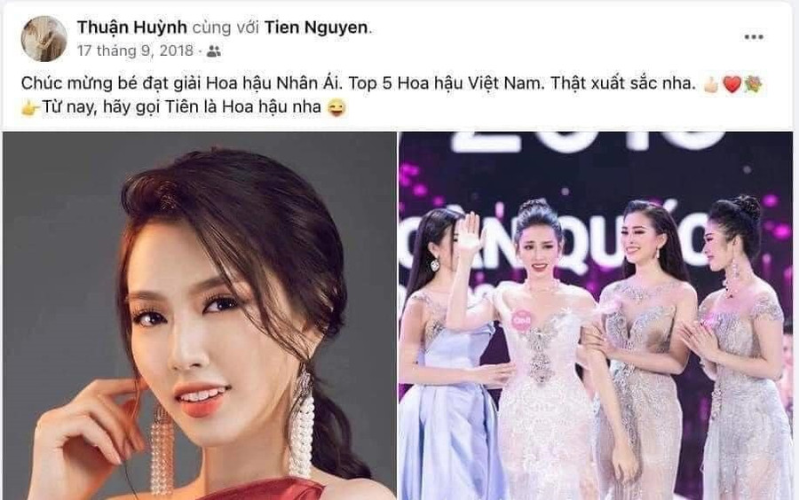 Hình ảnh Hoa hậu Nguyễn Thúc Thùy Tiên chụp ảnh thân thiết cùng 2 &quot;tú ông&quot; bị bắt vì tội môi giới mại dâm.