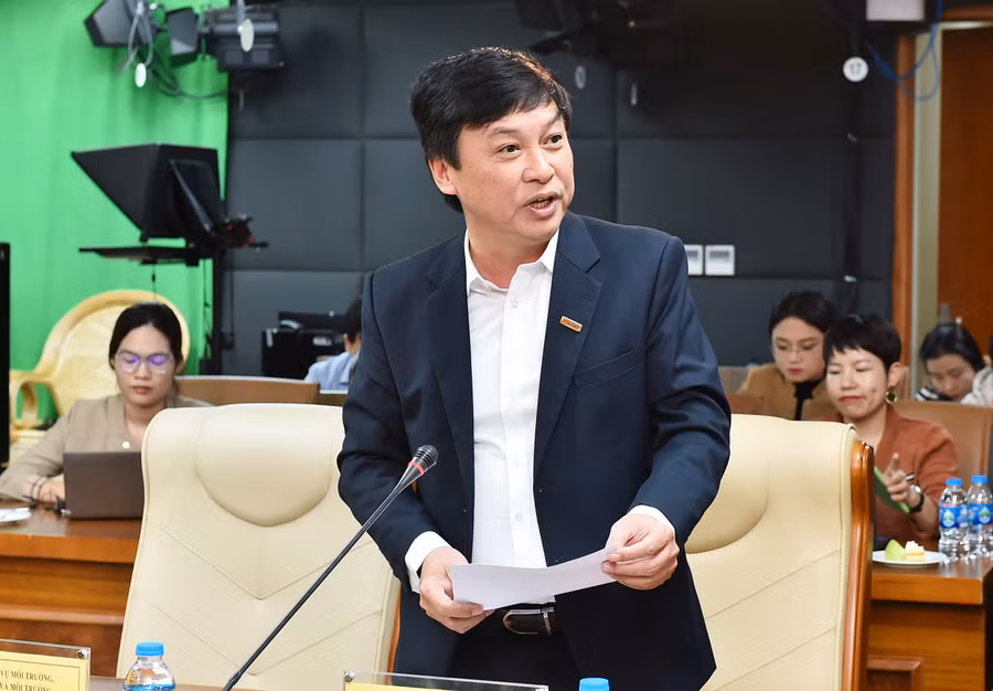 Phó Tổng Biên tập Báo Đại biểu Nhân dân Lê Thanh Kim phát biểu. Ảnh: Trần Hiệp.