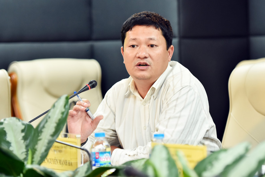 TS. Nguyễn Mạnh Hà, Giám đốc Trung tâm Bảo tồn thiên nhiên và phát triển phát biểu. Ảnh: Trần Hiệp. TS. Nguyễn Mạnh Hà, Giám đốc Trung tâm Bảo tồn thiên nhiên và phát triển phát biểu. Ảnh: Trần Hiệp.