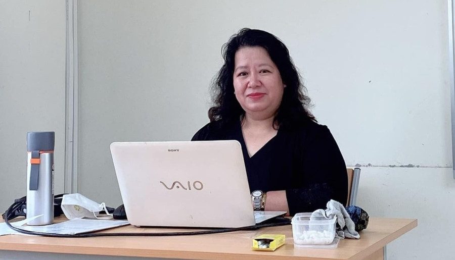 Cô Nguyễn Thị Hằng Nga – Chủ tịch Công đoàn Trường THPT Hoài Đức B, Hà Nội.