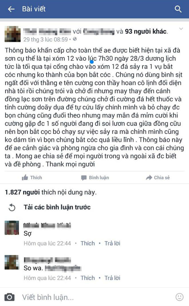 Sự thật vụ bắt cóc xôn xao Nghệ An ảnh 1 Sự thật vụ bắt cóc xôn xao Nghệ An ảnh 1