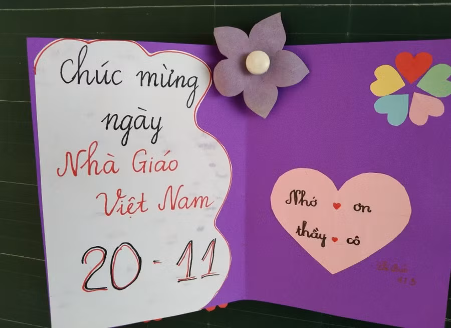 Những tấm thiệp gửi gắm yêu thương tới thầy cô ảnh 7