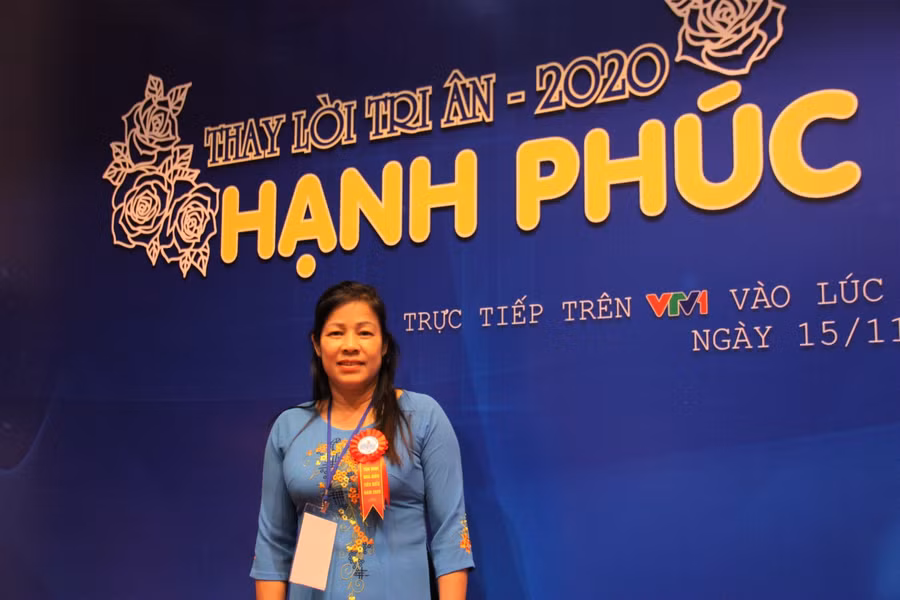 Cô Đàm Thu Oanh hạnh phúc khi được tham dự Chương trình "Thay lời tri ân".
