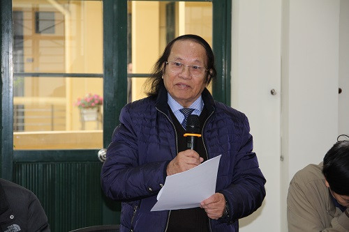 PGS.TS Vũ Trọng Rỹ - Viện KHGDVN - phát biểu tại Hội thảo