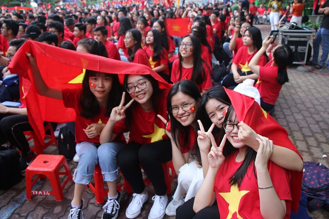 Các bạn nữ cũng là những fan trung thành của Xuân Trường, Công Phượng, Văn Hậu, Quang Hải, Bùi Tiến Dũng...