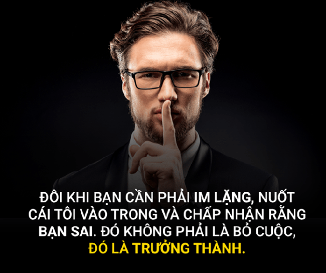 Câu hỏi đặt ra là khi nào ta nên im lặng và khi nào ta nên hành động?