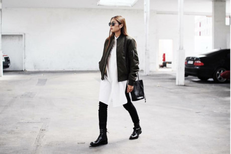 Streetstyle giới trẻ hai miền: đen trắng, đen trắng và… đen trắng! - Ảnh 2 Streetstyle gioi tre hai mien: den trang, den trang va… den trang! - Anh 2