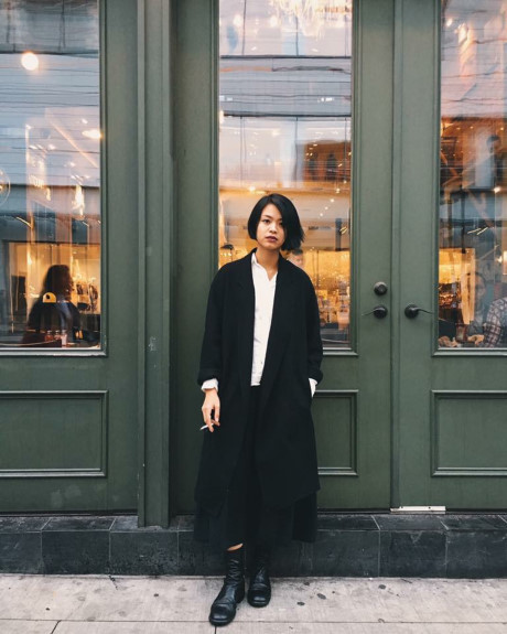 Streetstyle giới trẻ hai miền: đen trắng, đen trắng và… đen trắng! - Ảnh 4 Streetstyle gioi tre hai mien: den trang, den trang va… den trang! - Anh 4